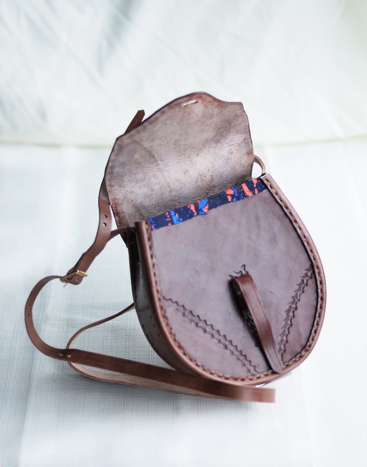 Full leather Boho bag