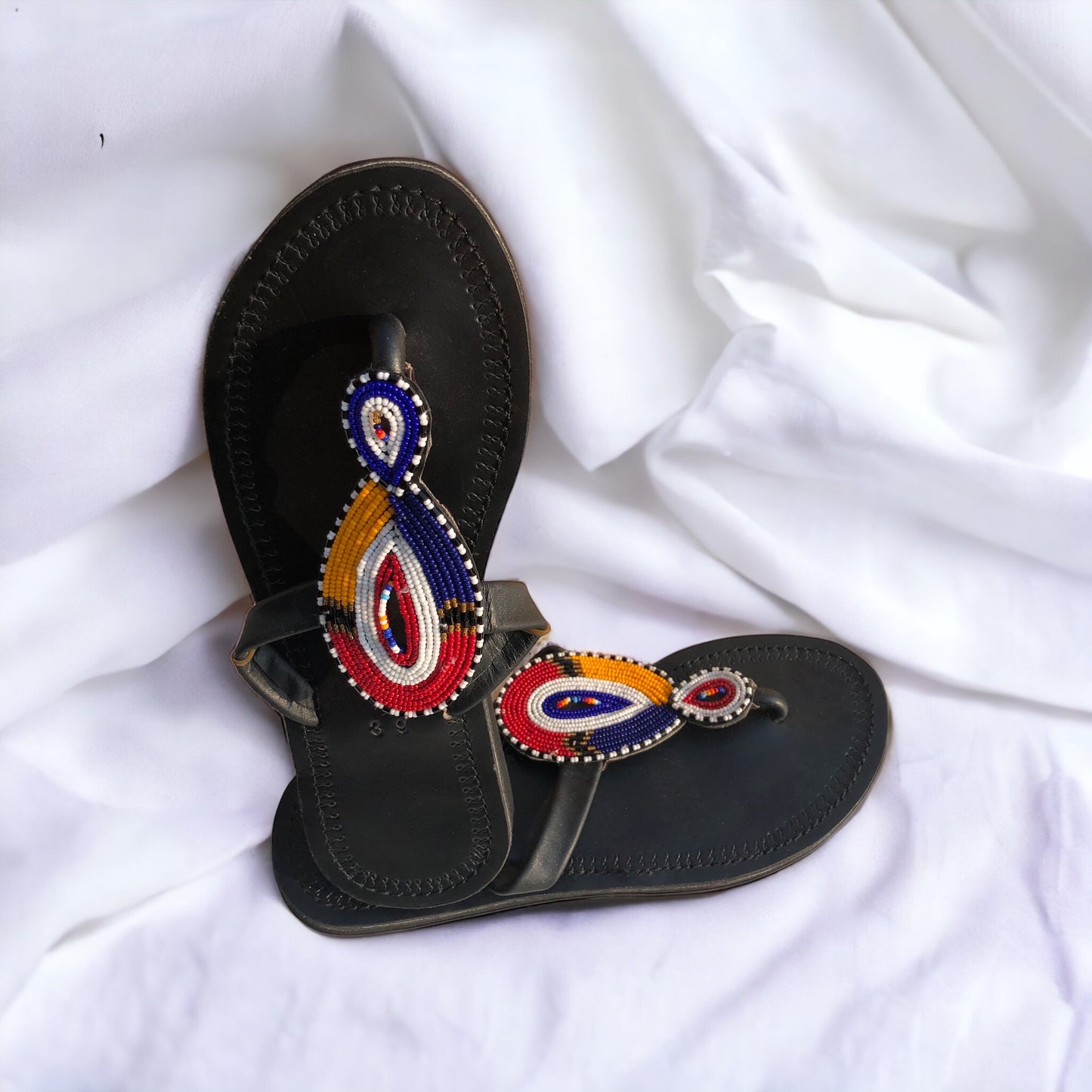 Size 8 Beaded Sandals