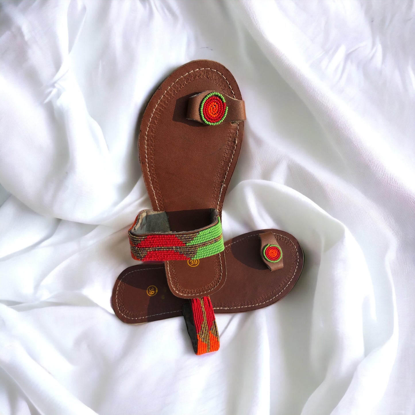 Size 8 Beaded Sandals