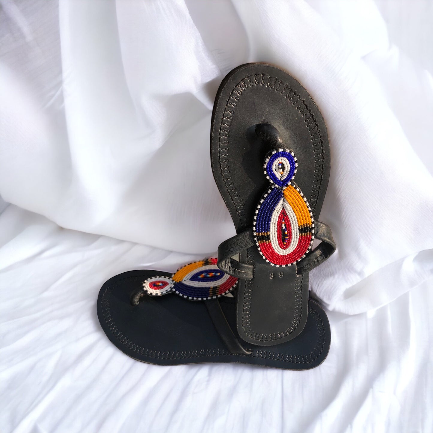 Size 8 Beaded Sandals