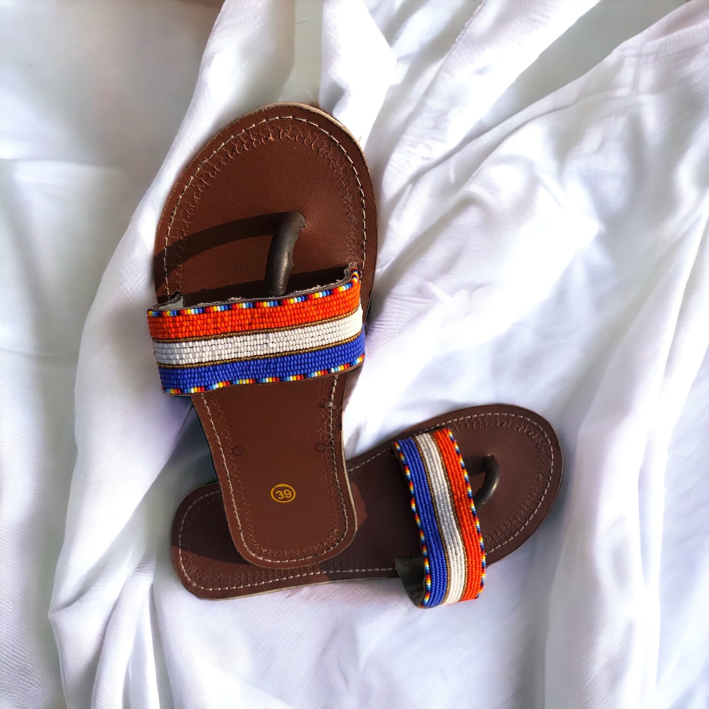 Size 8 Beaded Sandals