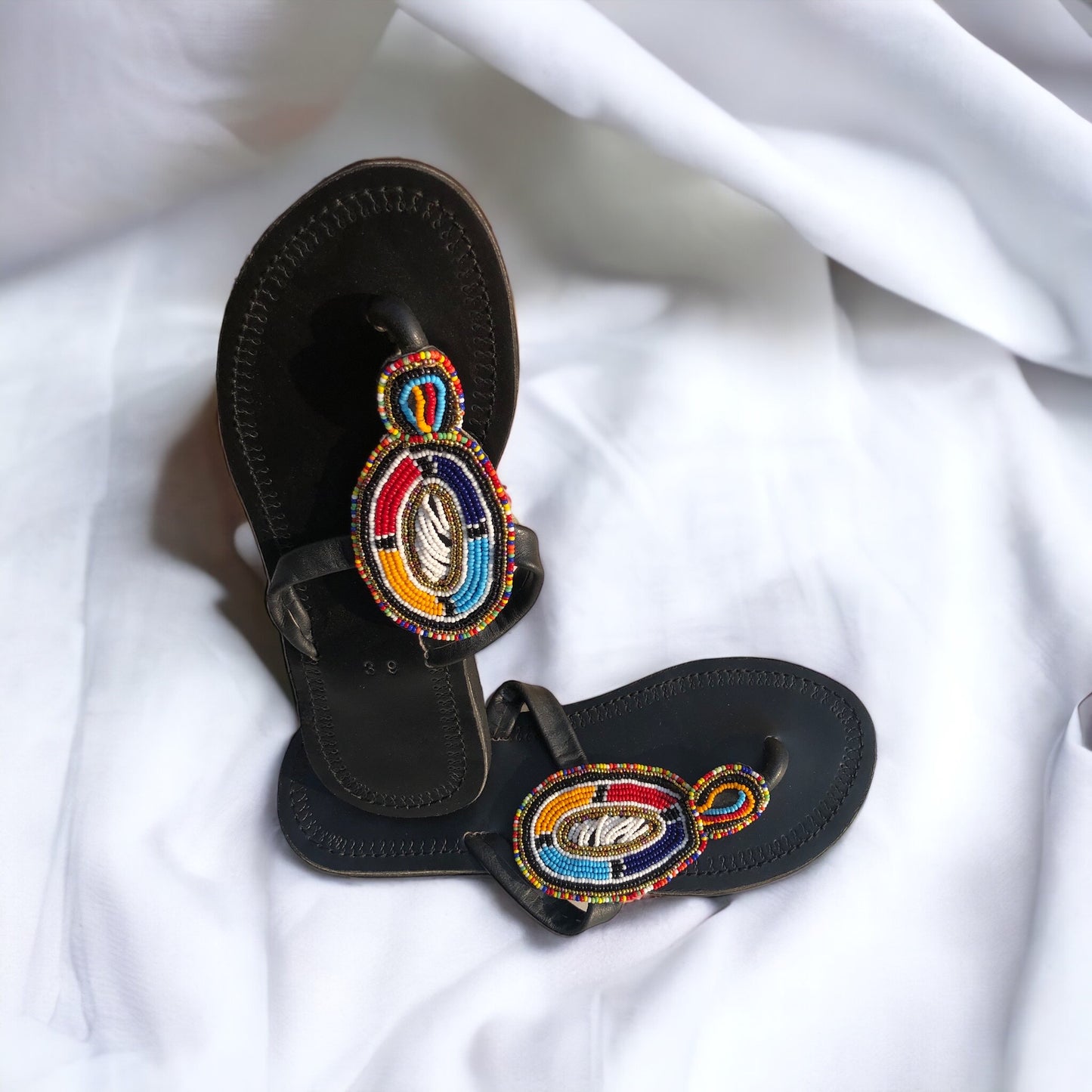 Size 8 Beaded Sandals