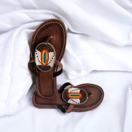 Size 9 Beaded Sandals