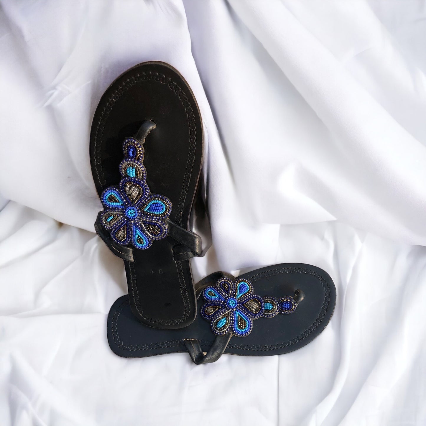 Size 9 Beaded Sandals