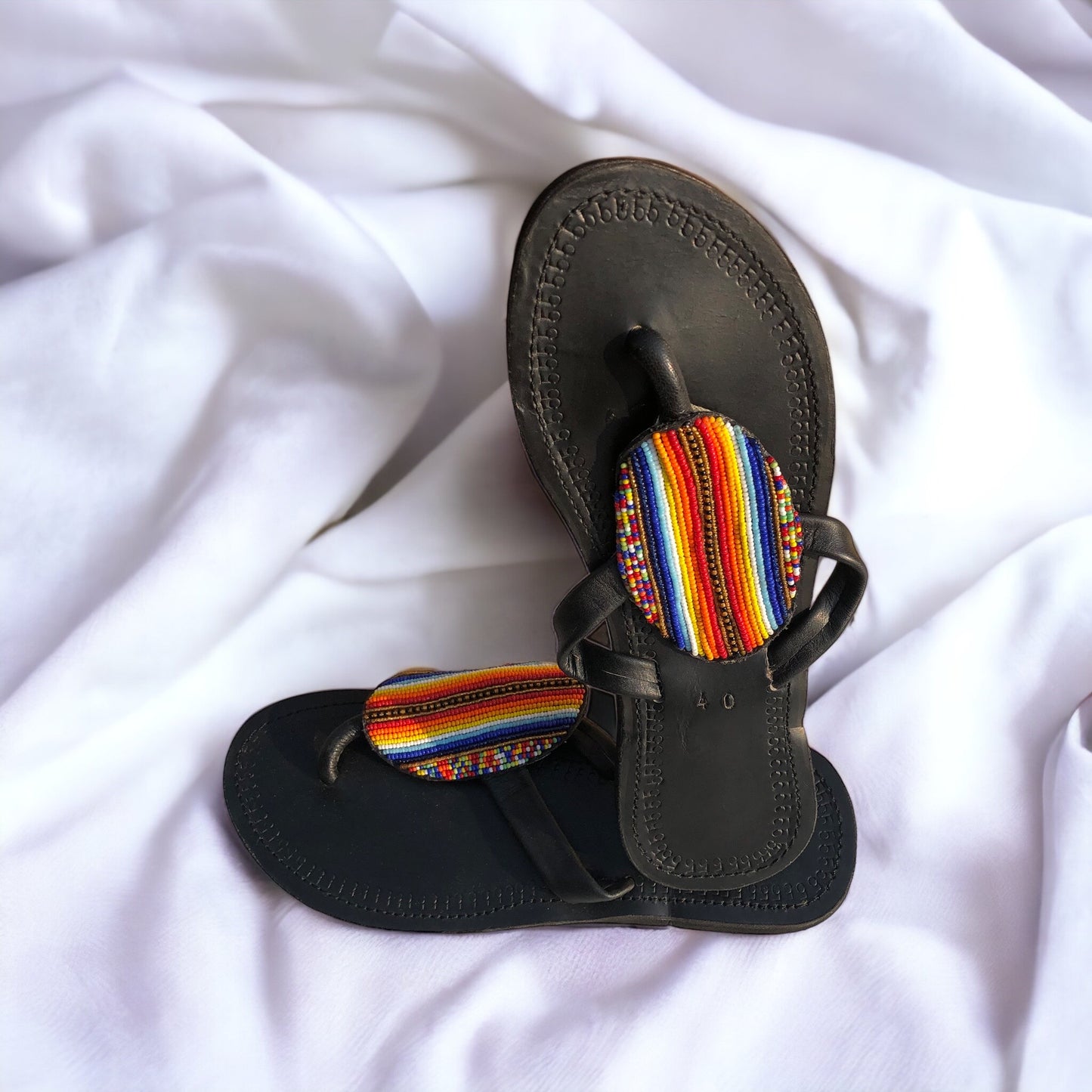Size 9 Beaded Sandals