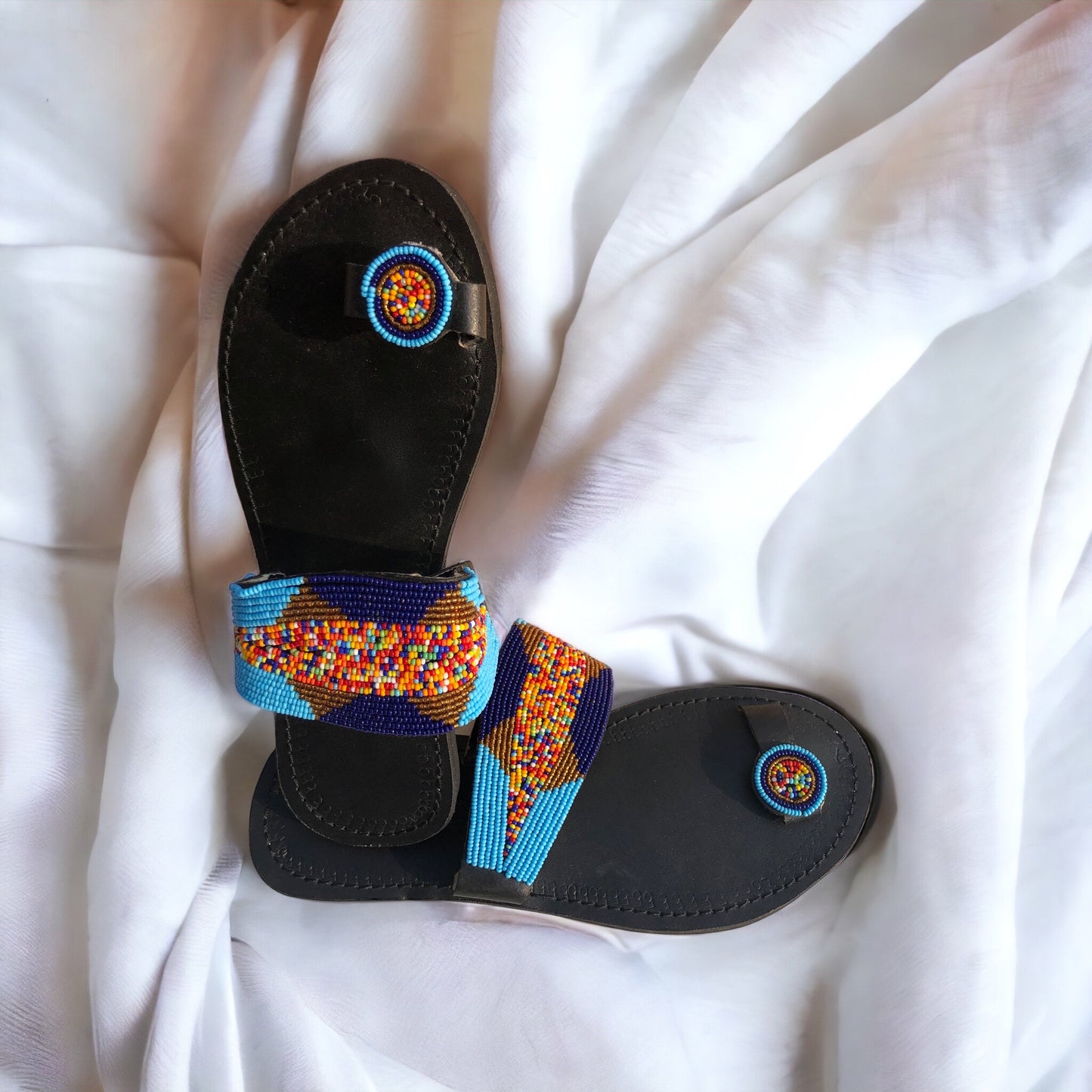 Size 9 Beaded Sandals
