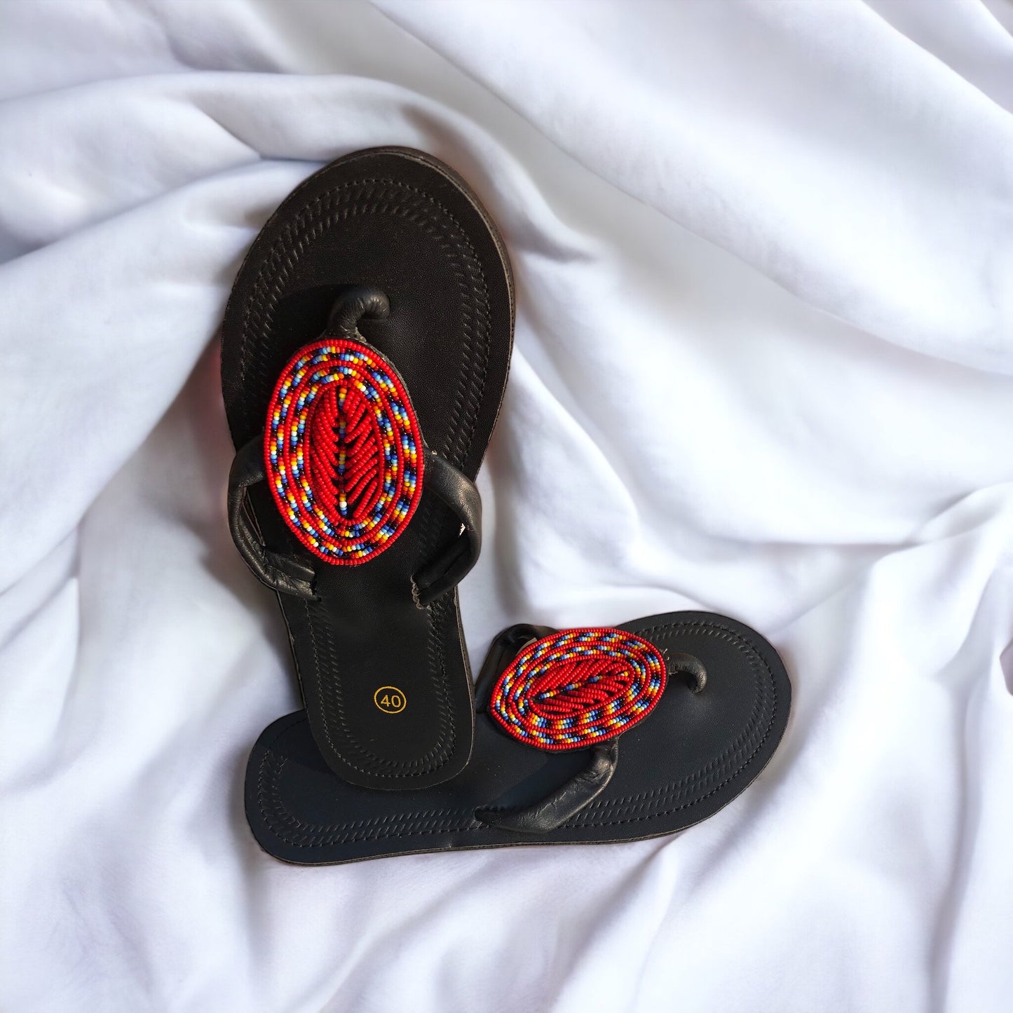 Size 9 Beaded Sandals