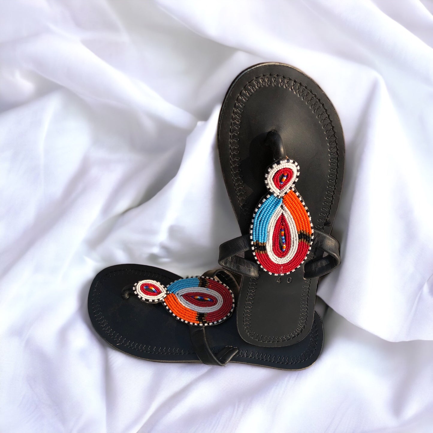 Size 9 Beaded Sandals