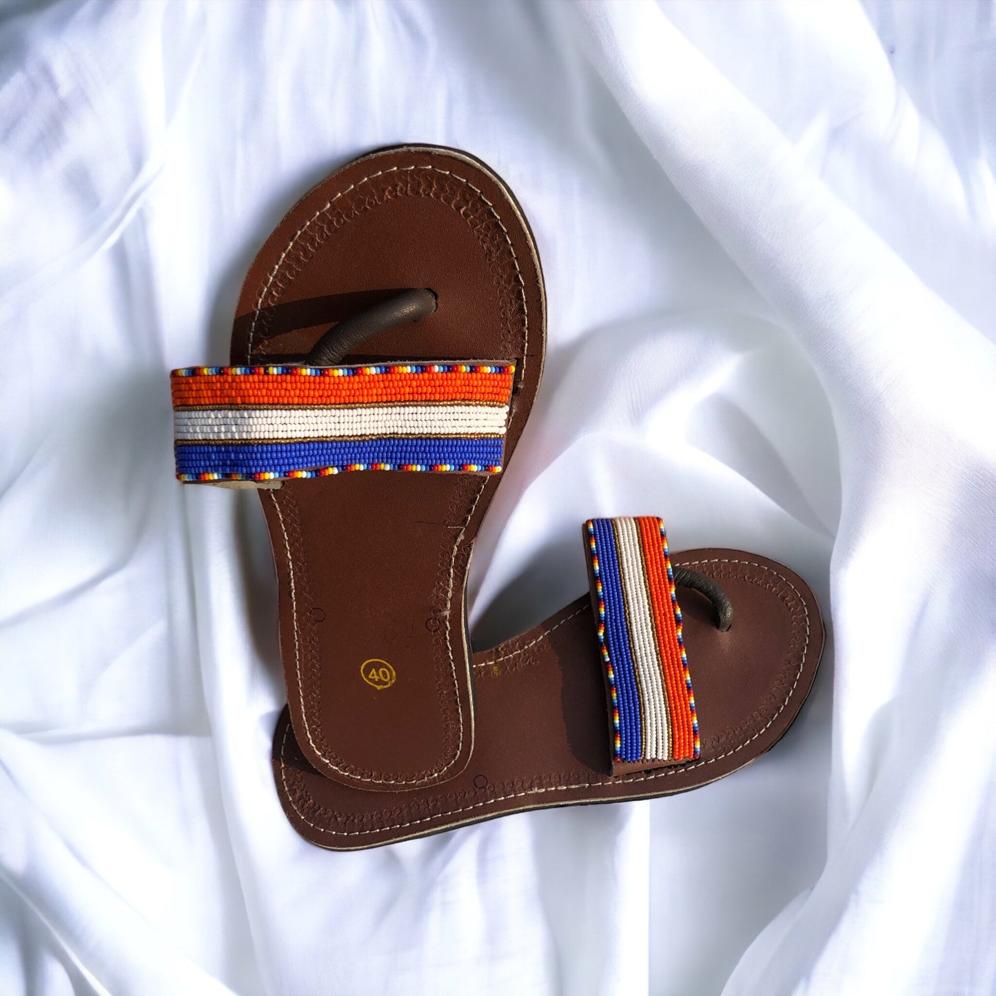 Size 9 Beaded Sandals