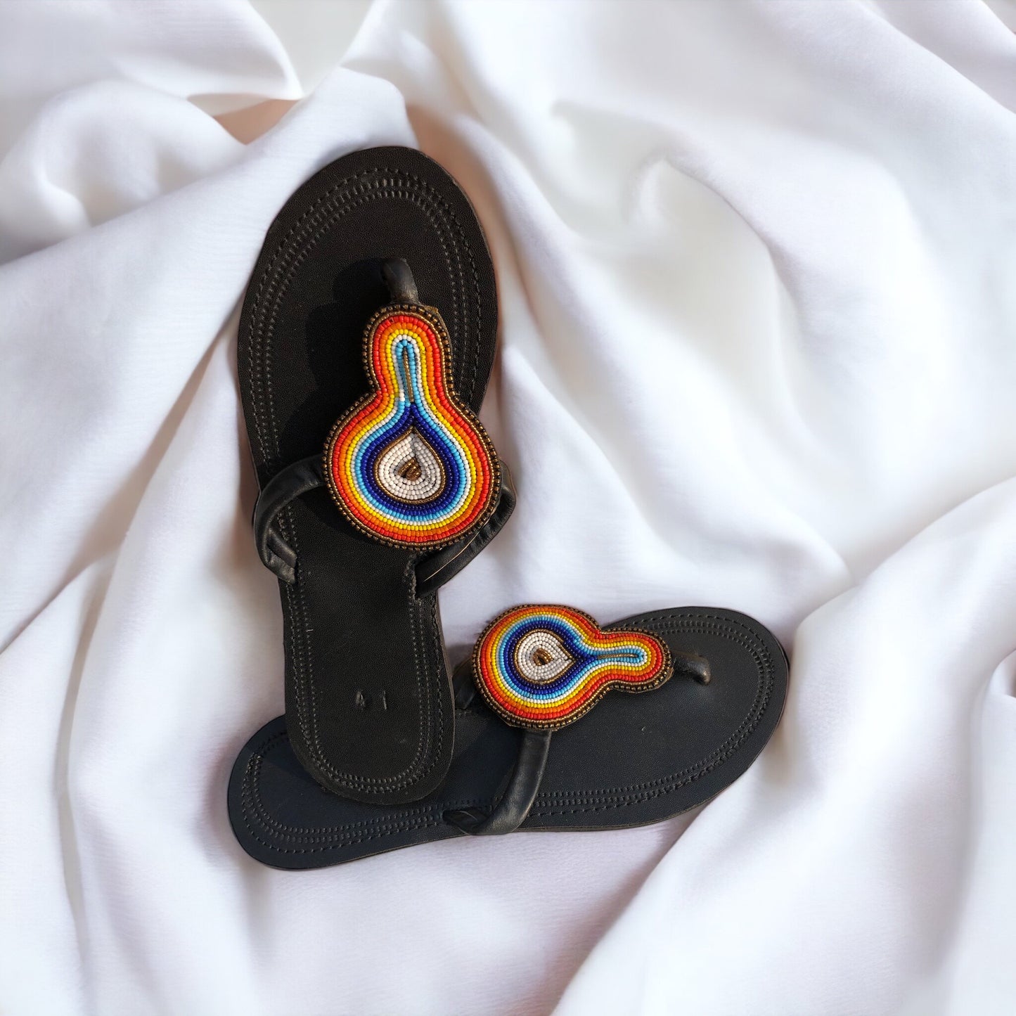 Size 10 Beaded Sandals