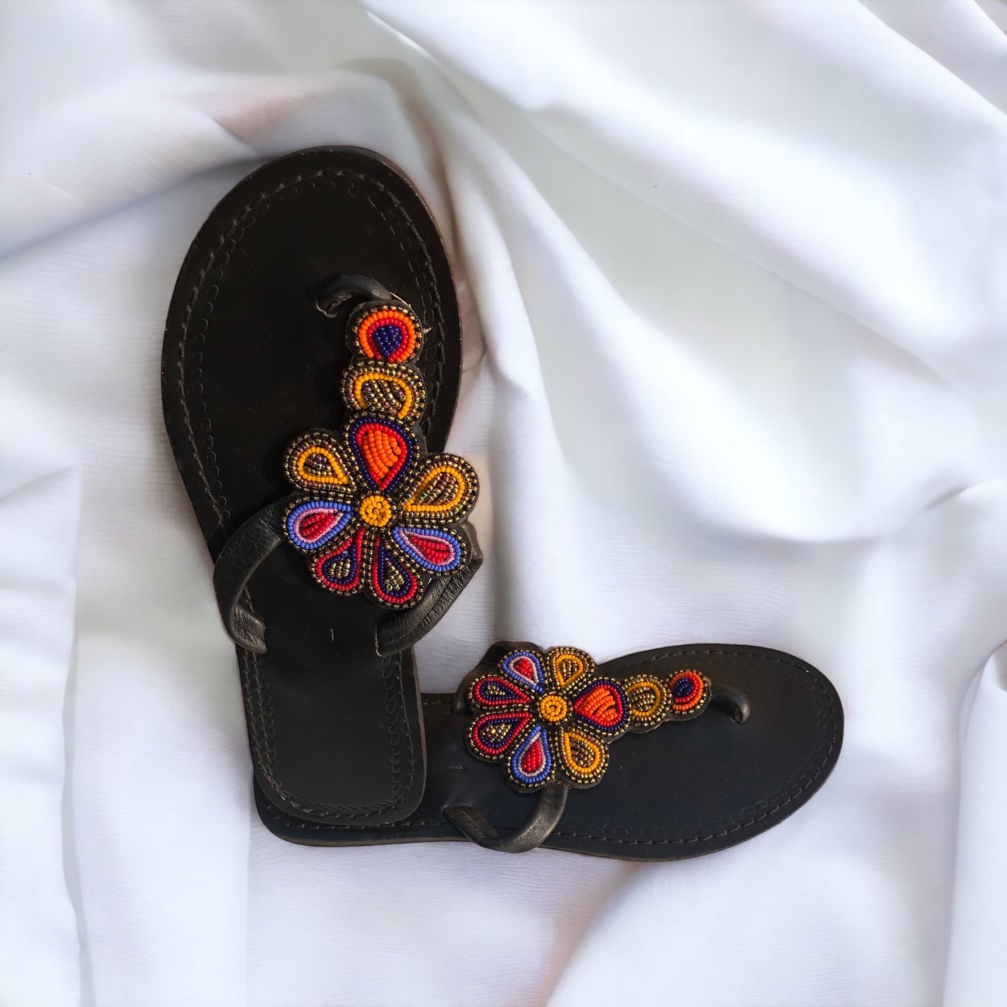 Size 10 Beaded Sandals
