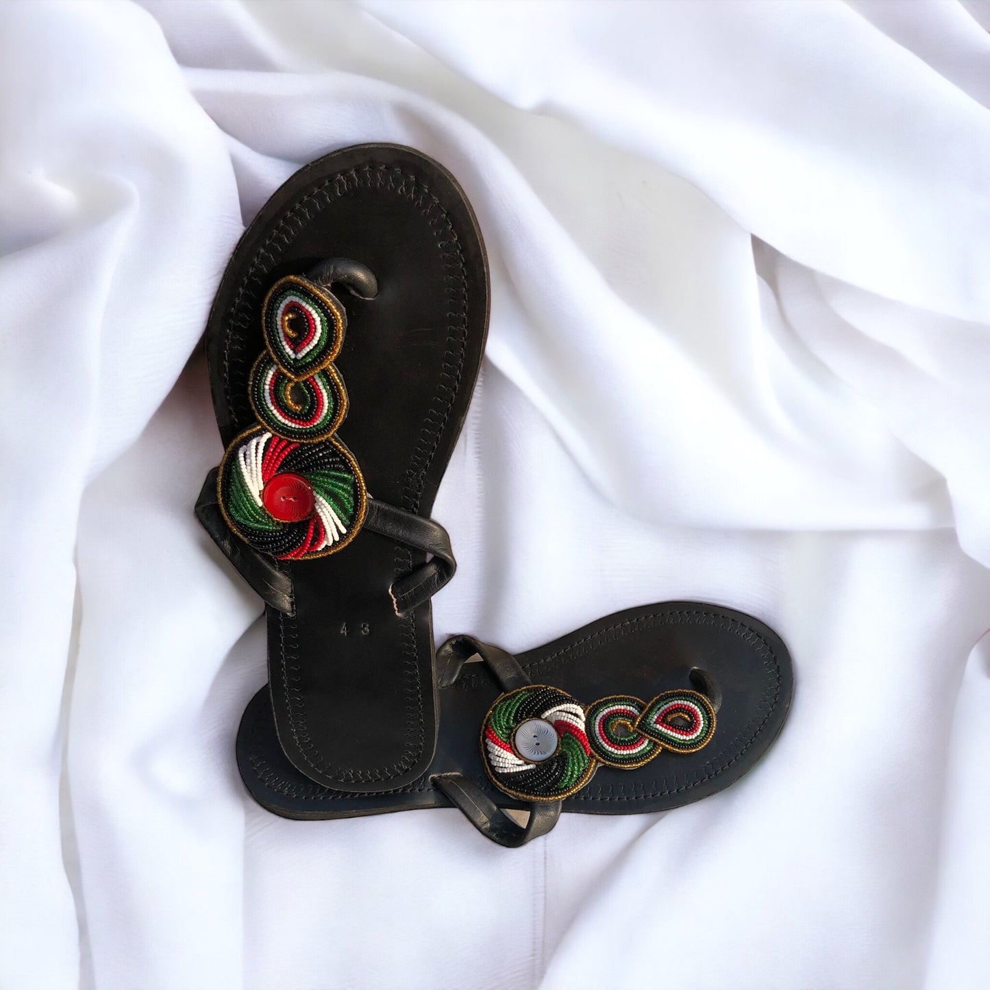 Size 12 Beaded Sandals