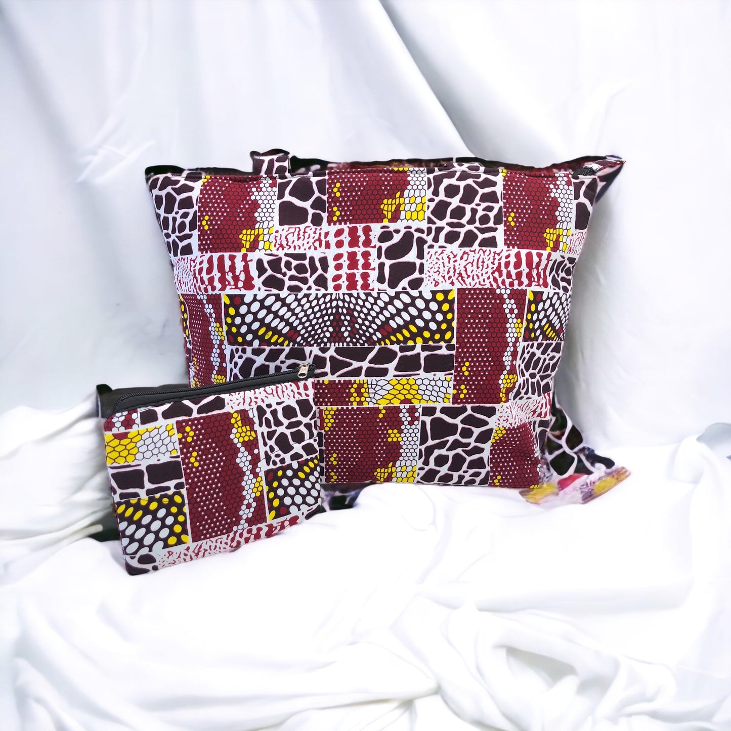 African Print Tote Bag