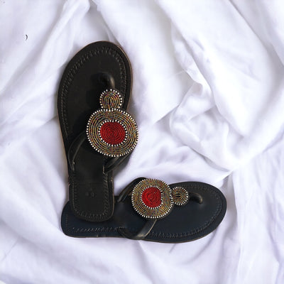 Size 10 Beaded Sandals